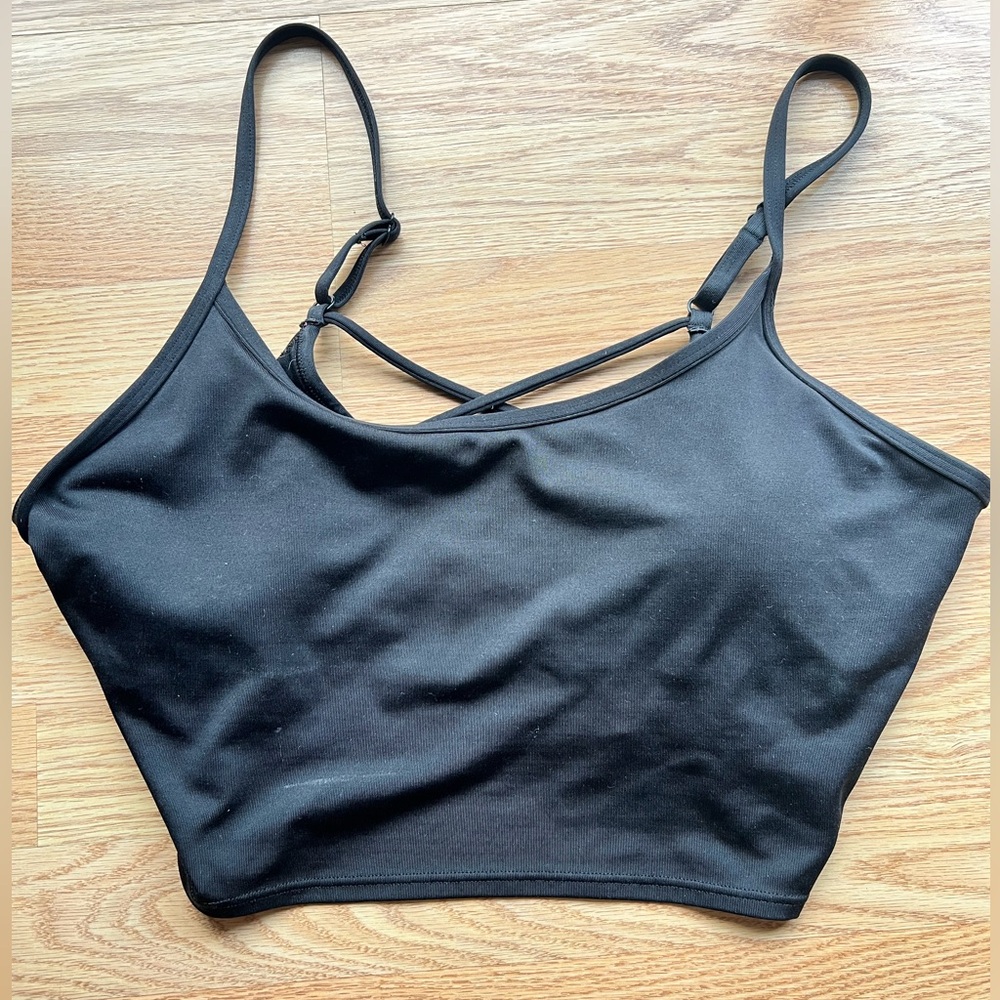PINK by Victoria’s Secret black sports bra SMALL DD